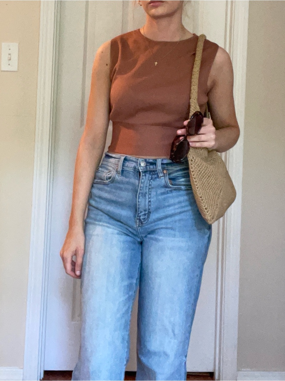 wild fable Rust Brown Knit Tank Top